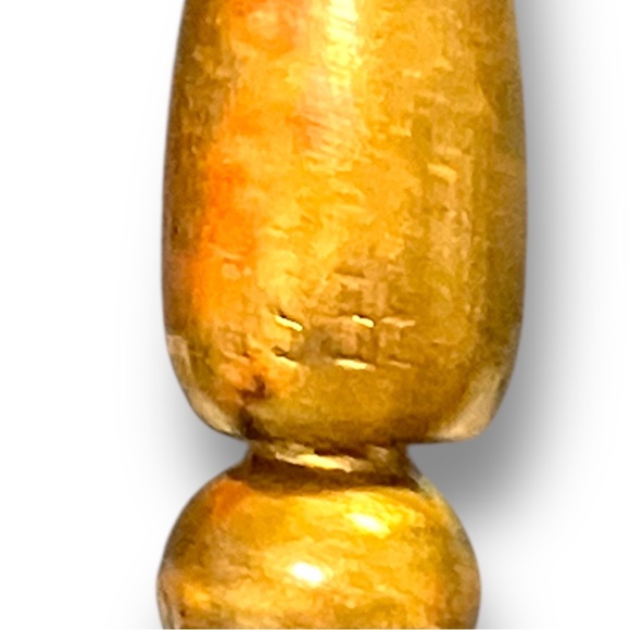 Antique 14K Gold Enamel Pansy Stickpin with Pearl | Edwardian Newark Era Jewelry - Picture 10 of 11